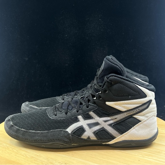MENS ASICS 1081A021-001 MATFLEX 6 WRESLTING BOXING BLACK/WHITE/SILVER SHOE Sz 11 - Picture 7 of 10